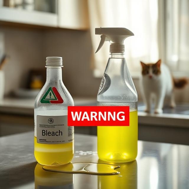 Why You Should Never Mix These Cleaning Chemicals to Clean Your&nbsp;Cat